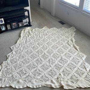 Hand knitted/crocheted blanket/throw